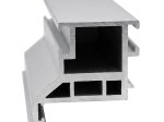 Fiksuota aliuminio stakta, VIVENTO Invisible, paslėptai durų varčiai, dešininė, spalva sidabrinė, 44x90x2063 mm, 2 vnt., 44x90x791 mm, 1 vnt.