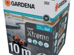 Tekstilinės žarnos rinkinys GARDENA Liano™ Xtreme, (13 mm - 1/2) 10 m, komplekte su valdymo vožtuvu, purkštuvu ir čiaupo jungtimi vidaus čiaupams 18210, 35 bar