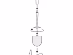 Tualeto šepetys DUSCHY SILICONE, juodas, 596-20