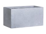 Keraminis lauko vazonas Grau III, pilkos sp., 99 x 46 x 46 cm.