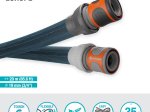 Tekstilinės žarnos rinkinys GARDENA Liano™ Xtrem, (19 mm - 3/4) 20 m, komplekte 1 x Liano™ 3/4"jungtis su vandens  stabdžiu, 1 x Liano™ 3/4" žarnos jungtis