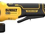 Akumuliatorinis kampinis šlifuoklis DEWALT DCG416VSN-XJ, 18 V, 125 mm, reguliuojamos apsukos, be akumuliatorių ir kroviklio
