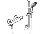 Dušo komplektas GROHE QuickFix Precision Start, termostatinis, chromas, 34597001