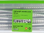 Sraigtai ESSVE FIBO, 8 x 180 mm, 50 vnt.