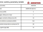 Elektrinis vandens šildytuvas ARISTON Andris Rs, 30L, virš kriauklės