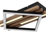 Pakabinamas LED šviestuvas GLOBO Obrien, 19W, 3000K, 230V, 1020lm, MDF tamsus medis, atminties funkcija, 330 x 310 x 75 mm