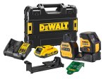 Kryžminio žalio lazerinio nivelyro rinkinys DEWALT DCE088D1G18-QW, 12/18V, komplekte 1x2,0 Ah akumuliatorius