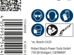 Šlifavimo tinklelis BOSCH, M 480, 225 mm, G150, 25 vnt.