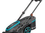 Akumuliatorinė vejapjovė GARDENA PowerMax Duo 46/36V P4A Solo, pjovimo plotis 46 cm, 2 peiliai, rinktuvo talpa 50 l, 15,4 kg. Be akumuliatoriaus ir pakrovėjo.