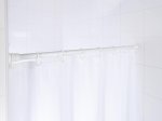 Vonios karnizas RIDDER Wien, 110-245 cm, D-25 mm, teleskopinis, baltas, 55301