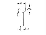 Dušo galvutė GROHE QUICKFIX VITALIO TRIGGER SPRAY 30, rankinis dušelis, chromo spalva, 26351000