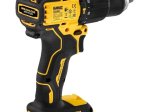 Akumuliatorinis bešepetėlinis gręžtuvas DEWALT DCD708P2T-QW, maks. sukimo momentas 65 Nm, 18 V, 2 x 5,0 Ah akumuliatoriai ir kroviklis, lagamine