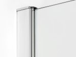 Dušo kabina HARMONY Diamond Har-0034, 90 x 90 x 195 cm, penkiakampė, berėmė, skaidrus 8 mm stiklas, be padėklo