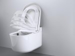 Klozetas GROHE SENSIA, pakabinamas, išmanusis, su dviem purkštukais, be nuplovimo lanko, su Triple Vortex nuleidimu, dangtis, baltos spalvos, 36507SH0