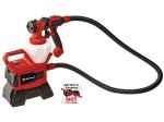 Akumuliatorinis dažų purkštuvas EINHELL TE-SY 18/90 Li-Solo, 18 V, išeiga iki 1000 ml/min, 1200 ml dažų talpa, be akumuliatorių ir kroviklio