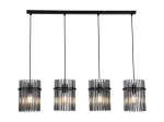 Pakabinamas šviestuvas SEARCHLIGHT Swizzle, E27, 4 x 60W, 230V, 1110 x 200 x 300 mm, maksimalus aukštis 1200 mm, 55620-4SM