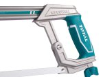 Pjūklas TOTAL, metalui, aliumine rankena, greitas pjūklelių keitimo mechanizmas, 65Mn, 300 mm, THT54106