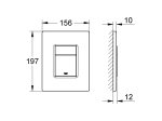 Nuleidimo mygtukas GROHE EVEN, 156 x 197 mm, horizontalus/vertikalus, chromo spalvos, 38966000