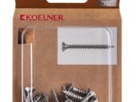 Medsraigčiai KOELNER, 4 x 20 mm, įleidžiama galva, nerūd. plieno A2, 16 vnt., PZ
