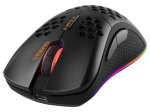 Belaidė žaidimų pelė DELTACO GAMING DM220, 70g svorio, RGB, SPCP6651, 400-6400 DPI, 1000 Hz, juodos sp., GAM-120