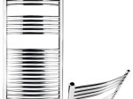 Rankšluosčių džiovintuvas FERRO, lenktas, chromo sp., 450/1200,0