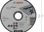 Nerūdijančio plieno pjovimo diskas BOSCH Inox, 125 x 22 x 1,6 mm