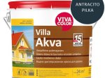 Medinių fasadų dažai VIVACOLOR Villa Akva, 2,7 l, pilkos RAL7016 sp.