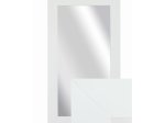 Veidrodis su baltu rėmu BDART Ale_11837, 50 x 90 cm, pakabinamas