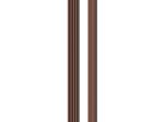 MDF sienų lentjuostė PUFFIN, spl. terracote/black, 2650x245x22 mm, akustinė, dekoratyvinė