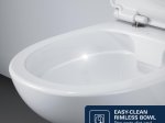 Klozeto komplektas GROHE SOLIDO 5-in-1 BAU CERAMIC: rėmas GROHE Rapid SL, klozetas Grohe Bau Ceramic, mygtukas Grohe Even, chromo sp., laikikliai ir garso izoliacijos tarpinė, 112957SH00