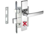 Įleidžiama spyna KURZEMES 31003 407Z-35803/C, su rankena, be cilindrinio mechanizmo