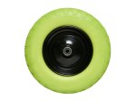 Karučio ratas HERVIN CONSTRUCTION PU, pilnaviduris, 4,00-8, PU gumos, su metaliniu disku, žalia sp., PU4.00-8