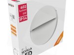 Lauko šviestuvas AVIDE Sevilla At-8920, LED 6W, 220-240V, 4000K, 402 lm, IP54, sieninis, baltos sp., 160 x 30 mm