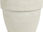 Lauko vazonas, baltos sp., 26 x 26 x 22 cm.
