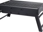 Sulankstomas BBQ grilis, 44,5 x 8 x 31 cm, juodos spalvos 