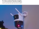 Išmanioji lauko kamera IMOU Cruiser Triple, 11MP, triguba valdoma lauko WiFi kamera