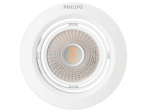 Montuojamas šviestuvas PHILIPS Pomeron, įleidžiamas, LED 5 W, 4000 K, dimeriuojamas, 350 lm, IP20, 15000 val., 90 mm skersmens
