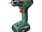Akumuliatorinis suktuvas BOSCH Green Universal Drill 18V-60, 1 x 2 Ah, maks. sukimo momentas 60 Nm, bešepetėlis variklis, 13 mm griebtuvas, svoris 1,3 kg