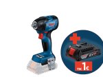 Akumuliatorinis smūginis veržliasukis BOSCH Professional GDS, 18V-210 C SOLO, sukimo momentas 90-160-210 Nm, 1/2" griebtuvas, 06019J0300, be akumuliatoriaus ir kroviklio