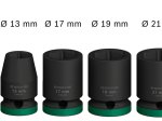 Smūginių galvučių komplektas BOSCH, 1/2", 7 vnt. rinkinys