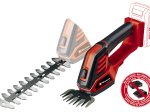 Akumuliatorinės žolės ir krūmų žirklės EINHELL GE-CG 18/100 Li-Solo, 18 V, žolės žirklių plotis , krūmų žirklių ilgis, svoris 0,69 kg, be akumuliatoriaus ir pakrovėjo