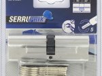 Spynos cilindras SERRUPRIX Tiger 6, 5 raktai, žalvarinis, nikeliuotas, 50x45 mm, 216624