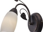 Sieninis šviestuvas GLOBO Venezia, 1 x E14, 40W, 230V, rudos sp., 185x185x220 mm, 20800123X