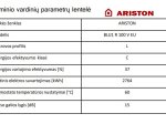 Elektrinis vandens šildytuvas ARISTON BLU1 R, 100L, vertikalus