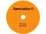 Deimantinis šlifavimo diskas SPECIALIST+, universalus, 125 mm, 125 mm, 200P
