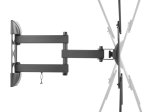 Televizoriaus laikiklis DELTACO Arm-0255, TV 23-55 colių, 3 krypčių, iki 30 kg, 75 x 75 iki 400 x 400 mm, juodos sp.