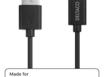 USB - iPhone laidas DELTACO Iplh-412, 2m, MFI, FSC ženklinta pakuotė, juodos sp.