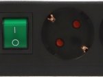 Ilgiklis BRENNENSTUHL Eco-Line, 3 lizd., 1,5m, su įž., su jungikliu, 3x1,5, juodos sp., 1152300015