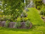 Purkštuvas GARDENA Premium, pilno ar dalies skritulio, su padėklu, laistomas plotas: 75 - 490 m²