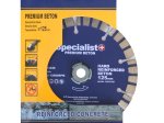 Deimantinis pjovimo diskas SPECIALIST+, 125 x 22 mm, silik. plytos, beton,trink,arm.betonas